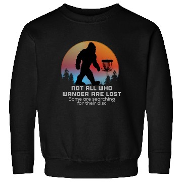 Discover Bigfoot Disc Golf Sasquatch Chain Tosser Big Disc Sweatshirts