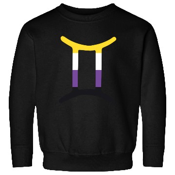 Discover Non Binary Gemini Sign Non Binary Pride Sweatshirts