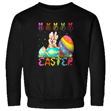 Discover Easter Day Corgi Dog Family Easter Sweatshirts