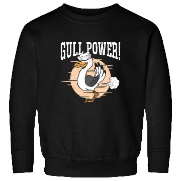 Discover Gull Power Whirer Bird Seabird Seagull Sweatshirts