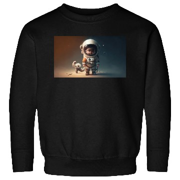 Discover Cosmic Steps: The Baby Astronaut's Journey Sweatshirts
