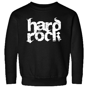 Discover hard rock typography Sweatshirts