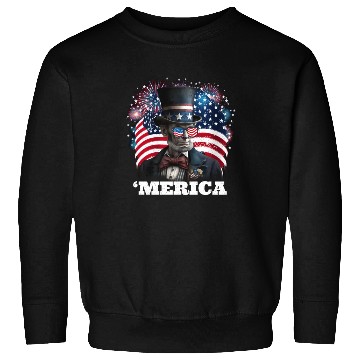 Discover Merica Lincoln Independence Day Party 4th July Sweatshirts