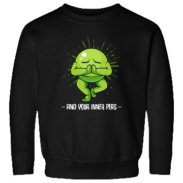 Discover Peas Find Your Inner Peas Funny Vegetable Pun Sweatshirts