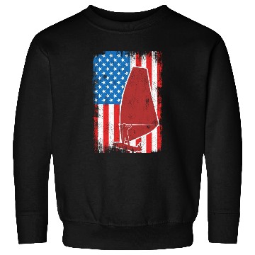 Discover USA Patriotic Windsurfer Sweatshirts