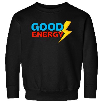 Discover GOOD ENERGY- Flash Of Lightning Yellow Sweatshirts