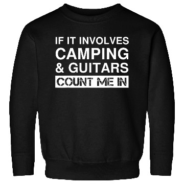 Discover Funny Camping And Guitars RV Outdoor Camper Sweatshirts