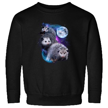 Discover 3 Moon Opossum Marsupial Rodent Opossum Novelty Sweatshirts