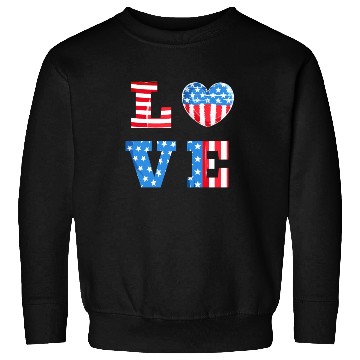 Discover LOVE America Independence Day USA Patriots Sweatshirts