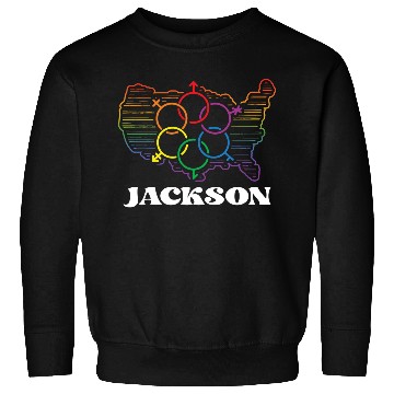 Discover Jackson Pride Month Pride Flag LGBT Community LGBT Sweatshirts