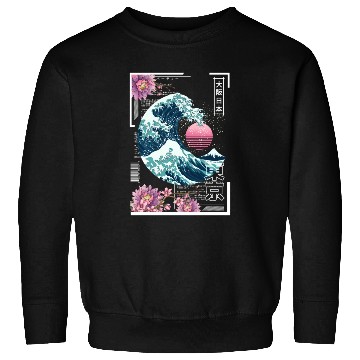 Discover Vaporwave Synthwave 80'S Japan Japanese Great Sweatshirts
