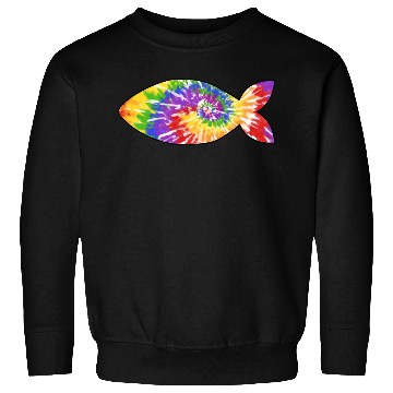 Discover Fish tie dye Sweatshirts