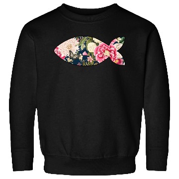 Discover Fish navy floral Sweatshirts