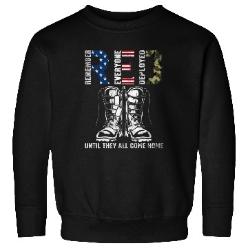 Discover Remember Everyone Deployed Us Flag Camouflage Red Sweatshirts
