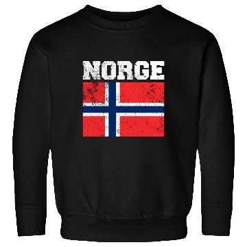 Discover Norge Flag Norwegian Flag Sweatshirts