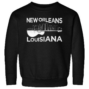 Discover Souvenir New Orleans Guitar Music Louisiana New Sweatshirts