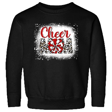 Discover Cheer Mom Leopard Cheerleader Bleached Mother Sweatshirts