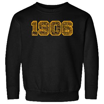 Discover Mens Alpha African Fraternity Hand Sign 1906 Words Sweatshirts
