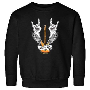 Discover Rock And Roll - Electronic Rock Guitar Sweatshirts