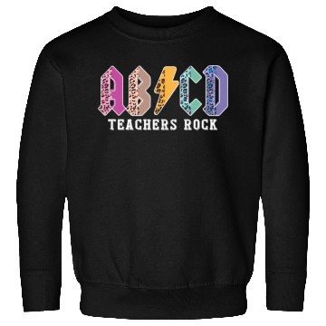 Discover Teacher Abcd Roc Colorful Leopard in Sweatshirts