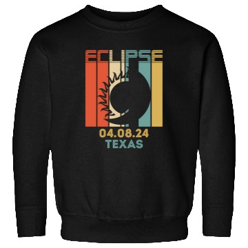 Discover America Total Solar Eclipse 040824 Texas 2024 Sweatshirts