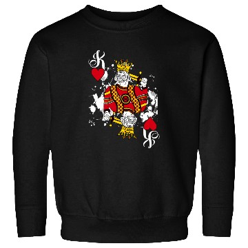 Discover King Of He Playing Cards Halloween Poker Sweatshirts