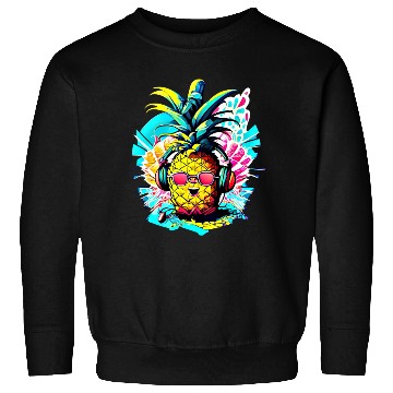 Discover Tropic Beats: Pineapple Party Vibes Sweatshirts
