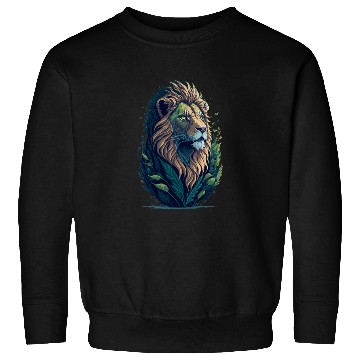 Discover Vintage Epic Nature Lion Design Sweatshirts