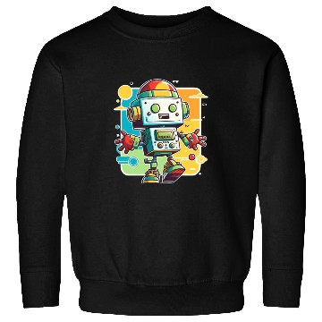 Discover Robot Robotics Science Cute Humorous Technology Sweatshirts