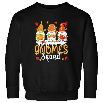 Discover Gnomes Squad Cute Thanksgiving Light Autumn Three Sweatshirts