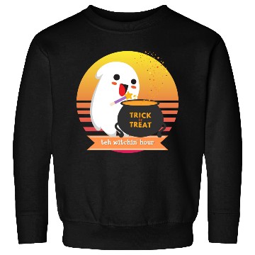 Discover Halloween Cute Ghost Witching Hour Trick Or Treat Sweatshirts