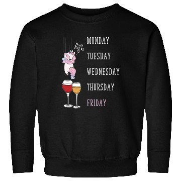 Discover Party Unicorn Wine Lover Funny Weekend Party Sweatshirts