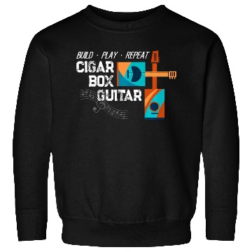 Discover Guitar Player Cigar Box Guitar Guitarist Bassist Sweatshirts