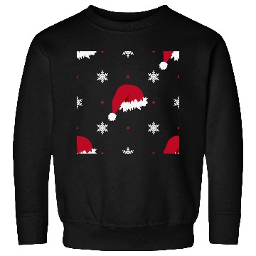 Discover Santa Hat And Snowflakes Sweatshirts