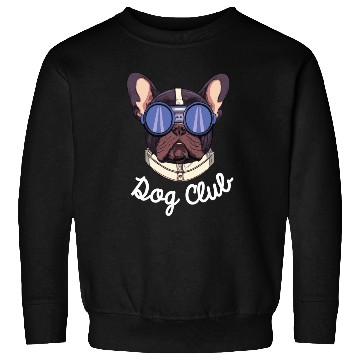 Discover Frenchie Dog Club Pilot Dog Lover Frenchie Sweatshirts