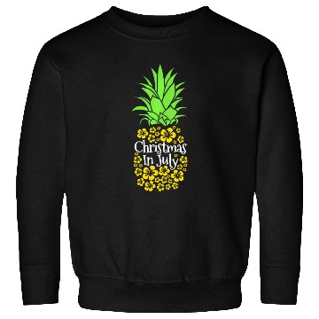 Discover Christmas In July Funny Summer Vacation Pineapple Sweatshirts