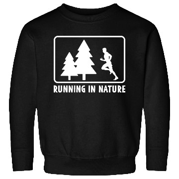 Discover Runners Running In Nature Marathon Training Sweatshirts