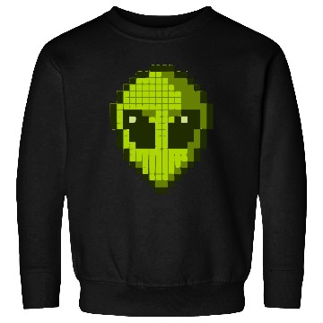 Discover Green Alien Face Sweatshirts