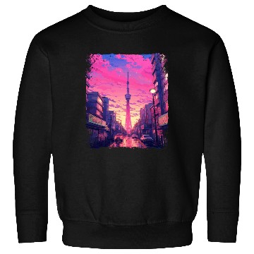 Discover Skytree Tokyo Vaporwave Aesthetic Japanese Sight Sweatshirts