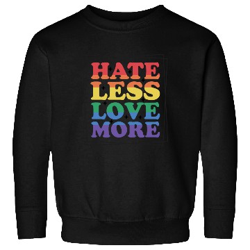 Discover Vintage LGBT Pride Month Hate Less Love More Sweatshirts