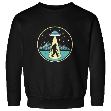 Discover Bigfoot Abduction Sasquatch Ufo Alien Sweatshirts