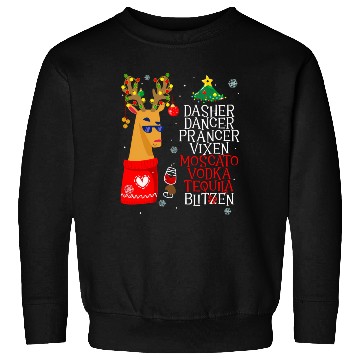 Discover Dasher Dancer Prancer Alcohol Dasher Dancer Wo'S Sweatshirts