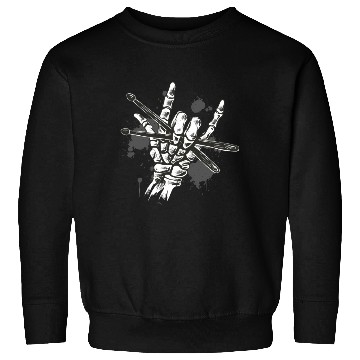 Discover eleton Hand With Drumstic Drummer Sweatshirts