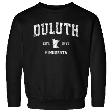 Discover Duluth Minnesota Mn Athletic Sports Sweatshirts