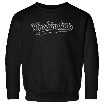 Discover Washington Dc Black Athletic Sports Script Sweatshirts