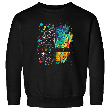 Discover Embrace Neurodiversity Brain Autism Sweatshirts