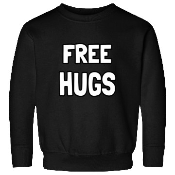 Discover Free Hugs Optimist Hugging Wo Sweatshirts
