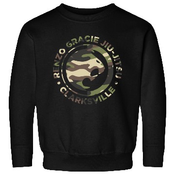 Discover Renzo Gracie Jiu-Jitsu Clarksville Camouflage Logo Sweatshirts