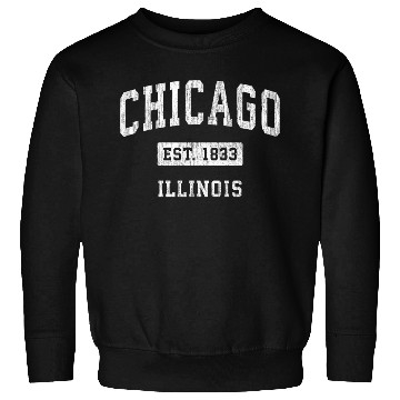 Discover Chicago Illinois Il Athletic Sports Sweatshirts