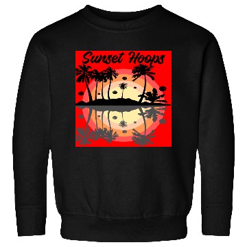 Discover Basketball Gift: Sunset Hoops Sweatshirts